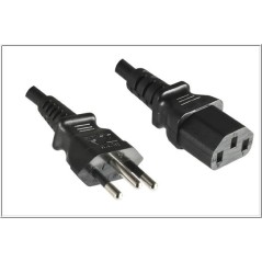 High-Quality MicroConnect Power Cord Brazil to C13 18m - PE010418BRAZIL